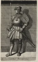 Picture 27 of 31 from Principes Hollandiae et Zelandiae, domini Frisiae : cvm genuinis ipsorum iconibus, à Theodorico Aquitaniae ad Iacobam Bauariae, diuersorum quondam pictorum opera, ad viuum sedulò depictis : nunc autem primum ex vetustissimis parietibus, in Carmelo obsessae vrbis Harlemi, per praesidiarios direpto, industria Guilielmi Thybauti repertis, ac sincerè vnà cum reliquorum principum figuris, ad instar probatissimorum exemplarium delineatis (1578), leaf 160