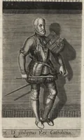 An illustration from Principes Hollandiae et Zelandiae, domini Frisiae : cvm genuinis ipsorum iconibus, à Theodorico Aquitaniae ad Iacobam Bauariae, diuersorum quondam pictorum opera, ad viuum sedulò depictis : nunc autem primum ex vetustissimis parietibus, in Carmelo obsessae vrbis Harlemi, per praesidiarios direpto, industria Guilielmi Thybauti repertis, ac sincerè vnà cum reliquorum principum figuris, ad instar probatissimorum exemplarium delineatis (1578)