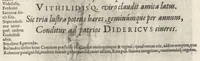 An illustration from Principes Hollandiae et Zelandiae, domini Frisiae : cvm genuinis ipsorum iconibus, à Theodorico Aquitaniae ad Iacobam Bauariae, diuersorum quondam pictorum opera, ad viuum sedulò depictis : nunc autem primum ex vetustissimis parietibus, in Carmelo obsessae vrbis Harlemi, per praesidiarios direpto, industria Guilielmi Thybauti repertis, ac sincerè vnà cum reliquorum principum figuris, ad instar probatissimorum exemplarium delineatis (1578)