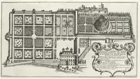 An illustration from Li giardini di Roma : con le loro piante alzate e vedvte in prospettiva (1670)