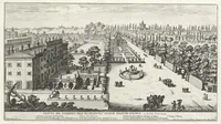 An illustration from Li giardini di Roma : con le loro piante alzate e vedvte in prospettiva (1670)