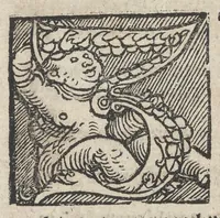 An illustration from Drey schoner künstreicher büchlein : das erste von Mackel vñ Flecken, die selben aus allerley gewandt, on schaden zu bringen : das ander von Stahel vnd Eysen, vnd allerley Metall, hart vnd weich zu machen : das dritte, von mancherley Farben zu bereyten : welcher titel du ynwendig an diesem blat klerlicher finden wirst (1532)