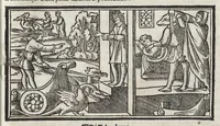 An illustration from Di Ovidio Le metamorphosi, cioe, Trasmutationi : tradotte dal latino diligentemente in uolgar uerso, con le sue allegorie, significatione & dichiaratione delle fabole in prosa (1533)