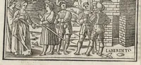 An illustration from Di Ovidio Le metamorphosi, cioe, Trasmutationi : tradotte dal latino diligentemente in uolgar uerso, con le sue allegorie, significatione & dichiaratione delle fabole in prosa (1533)