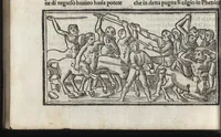 An illustration from Di Ovidio Le metamorphosi, cioe, Trasmutationi : tradotte dal latino diligentemente in uolgar uerso, con le sue allegorie, significatione & dichiaratione delle fabole in prosa (1533)