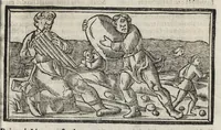 An illustration from Di Ovidio Le metamorphosi, cioe, Trasmutationi : tradotte dal latino diligentemente in uolgar uerso, con le sue allegorie, significatione & dichiaratione delle fabole in prosa (1533)