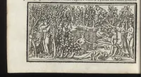 An illustration from Di Ovidio Le metamorphosi, cioe, Trasmutationi : tradotte dal latino diligentemente in uolgar uerso, con le sue allegorie, significatione & dichiaratione delle fabole in prosa (1533)