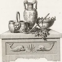 Picture 5 of 9 from Darstellung und Geschichte des Geschmacks der vorzüglichsten Völker in Beziehung auf die innere Auszierung der Zimmer und auf die Baukunst (1796), leaf 33