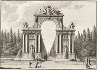 An illustration from Darstellung und Geschichte des Geschmacks der vorzüglichsten Völker in Beziehung auf die innere Auszierung der Zimmer und auf die Baukunst (1796)