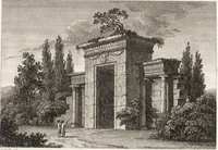 An illustration from Darstellung und Geschichte des Geschmacks der vorzüglichsten Völker in Beziehung auf die innere Auszierung der Zimmer und auf die Baukunst (1796)