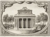An illustration from Darstellung und Geschichte des Geschmacks der vorzüglichsten Völker in Beziehung auf die innere Auszierung der Zimmer und auf die Baukunst (1796)