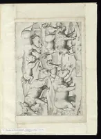 An illustration from Specvlvm Romanae magnificentiae : omnia fere qvaecvnq- in vrbe monvmenta extant partim ivxta antiqvam partim ivxta hodiernam formam accuratiss. delineata repraesentans : accesserunt non paucae tum antiquarum tum modernarum rerum urbis figurae nusquam antehac aeditae ... (1544)