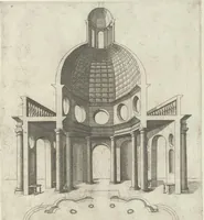 Picture 17 of 25 from Specvlvm Romanae magnificentiae : omnia fere qvaecvnq- in vrbe monvmenta extant partim ivxta antiqvam partim ivxta hodiernam formam accuratiss. delineata repraesentans : accesserunt non paucae tum antiquarum tum modernarum rerum urbis figurae nusquam antehac aeditae ... (1544), leaf 100