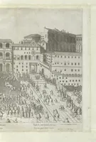Picture 8 of 25 from Specvlvm Romanae magnificentiae : omnia fere qvaecvnq- in vrbe monvmenta extant partim ivxta antiqvam partim ivxta hodiernam formam accuratiss. delineata repraesentans : accesserunt non paucae tum antiquarum tum modernarum rerum urbis figurae nusquam antehac aeditae ... (1544), leaf 36