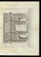 Picture 11 of 28 from Specvlvm Romanae magnificentiae : omnia fere qvaecvnq- in vrbe monvmenta extant partim ivxta antiqvam partim ivxta hodiernam formam accuratiss. delineata repraesentans : accesserunt non paucae tum antiquarum tum modernarum rerum urbis figurae nusquam antehac aeditae ... (1544), leaf 34