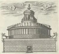 Picture 27 of 28 from Specvlvm Romanae magnificentiae : omnia fere qvaecvnq- in vrbe monvmenta extant partim ivxta antiqvam partim ivxta hodiernam formam accuratiss. delineata repraesentans : accesserunt non paucae tum antiquarum tum modernarum rerum urbis figurae nusquam antehac aeditae ... (1544), leaf 90