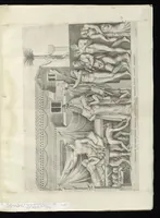 An illustration from Specvlvm Romanae magnificentiae : omnia fere qvaecvnq- in vrbe monvmenta extant partim ivxta antiqvam partim ivxta hodiernam formam accuratiss. delineata repraesentans : accesserunt non paucae tum antiquarum tum modernarum rerum urbis figurae nusquam antehac aeditae ... (1544)
