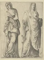 An illustration from Specvlvm Romanae magnificentiae : omnia fere qvaecvnq- in vrbe monvmenta extant partim ivxta antiqvam partim ivxta hodiernam formam accuratiss. delineata repraesentans : accesserunt non paucae tum antiquarum tum modernarum rerum urbis figurae nusquam antehac aeditae ... (1544)