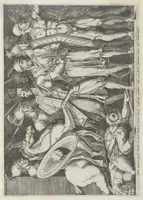 An illustration from Specvlvm Romanae magnificentiae : omnia fere qvaecvnq- in vrbe monvmenta extant partim ivxta antiqvam partim ivxta hodiernam formam accuratiss. delineata repraesentans : accesserunt non paucae tum antiquarum tum modernarum rerum urbis figurae nusquam antehac aeditae ... (1544)