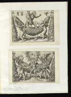 An illustration from Specvlvm Romanae magnificentiae : omnia fere qvaecvnq- in vrbe monvmenta extant partim ivxta antiqvam partim ivxta hodiernam formam accuratiss. delineata repraesentans : accesserunt non paucae tum antiquarum tum modernarum rerum urbis figurae nusquam antehac aeditae ... (1544)