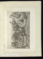 An illustration from Specvlvm Romanae magnificentiae : omnia fere qvaecvnq- in vrbe monvmenta extant partim ivxta antiqvam partim ivxta hodiernam formam accuratiss. delineata repraesentans : accesserunt non paucae tum antiquarum tum modernarum rerum urbis figurae nusquam antehac aeditae ... (1544)