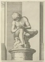 An illustration from Specvlvm Romanae magnificentiae : omnia fere qvaecvnq- in vrbe monvmenta extant partim ivxta antiqvam partim ivxta hodiernam formam accuratiss. delineata repraesentans : accesserunt non paucae tum antiquarum tum modernarum rerum urbis figurae nusquam antehac aeditae ... (1544)