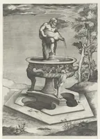 Picture 19 of 22 from Specvlvm Romanae magnificentiae : omnia fere qvaecvnq- in vrbe monvmenta extant partim ivxta antiqvam partim ivxta hodiernam formam accuratiss. delineata repraesentans : accesserunt non paucae tum antiquarum tum modernarum rerum urbis figurae nusquam antehac aeditae ... (1544), leaf 74