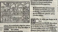 Picture 11 of 51 from Les oeuures de Virgile : translatees de latin en francoys, et nouuellement imprimees, veues et corrigees oultre les precedentes impressions : avec les histoires mises [et] posees chascune en son lieu, ainsi que lon pourra veoir dedans le liure, lesquelles sont moult recreatiues (1540), leaf 100