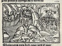 Picture 34 of 51 from Les oeuures de Virgile : translatees de latin en francoys, et nouuellement imprimees, veues et corrigees oultre les precedentes impressions : avec les histoires mises [et] posees chascune en son lieu, ainsi que lon pourra veoir dedans le liure, lesquelles sont moult recreatiues (1540), leaf 266