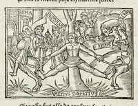 Picture 40 of 51 from Les oeuures de Virgile : translatees de latin en francoys, et nouuellement imprimees, veues et corrigees oultre les precedentes impressions : avec les histoires mises [et] posees chascune en son lieu, ainsi que lon pourra veoir dedans le liure, lesquelles sont moult recreatiues (1540), leaf 317