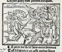 Picture 50 of 51 from Les oeuures de Virgile : translatees de latin en francoys, et nouuellement imprimees, veues et corrigees oultre les precedentes impressions : avec les histoires mises [et] posees chascune en son lieu, ainsi que lon pourra veoir dedans le liure, lesquelles sont moult recreatiues (1540), leaf 405
