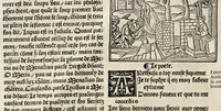 An illustration from Les oeuures de Virgile : translatees de latin en francoys, et nouuellement imprimees, veues et corrigees oultre les precedentes impressions : avec les histoires mises [et] posees chascune en son lieu, ainsi que lon pourra veoir dedans le liure, lesquelles sont moult recreatiues (1540)