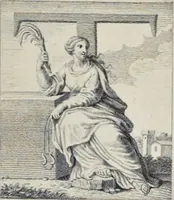 An illustration from Serie di ritratti degli eccellenti pittori : dipinti di propria mano che esistono nell'Imperial galleria di Firenze (1752)
