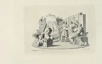 An illustration from Serie di ritratti degli eccellenti pittori : dipinti di propria mano che esistono nell'Imperial galleria di Firenze (1752)