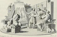 Picture 97 of 104 from Serie di ritratti degli eccellenti pittori : dipinti di propria mano che esistono nell'Imperial galleria di Firenze (1752), leaf 383