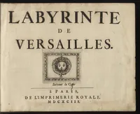 Picture 1 of 37 from Labyrinte de Versailles : suivant la copie à Paris, de l'Imprimerie royale, MDCXCIII (1693), leaf 4