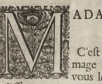 An illustration from Andromede : tragedie representée avec les machines sur le Theatre Royal de Bourbon (1651)