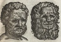 An illustration from La physionomie humaine de Iean Baptiste Porta neapolitain, divisée en quatre liures : enrichie de quantité de figures tirées au naturel, ou par les signes exterieurs du corps, on voit si clairement la complexion, les mœurs, & les desseins des hommes, qu'on semble penetrer iusques au plus profond de leurs ames ... (1655)
