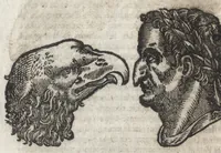 An illustration from La physionomie humaine de Iean Baptiste Porta neapolitain, divisée en quatre liures : enrichie de quantité de figures tirées au naturel, ou par les signes exterieurs du corps, on voit si clairement la complexion, les mœurs, & les desseins des hommes, qu'on semble penetrer iusques au plus profond de leurs ames ... (1655)