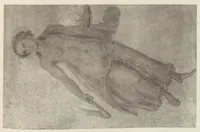 An illustration from Le Nozze Aldobrandine : i paesaggi con scene dell'Odissea e le altre pitture murali antiche conservate nella Biblioteca Vaticana e nei musei pontifici (1907)
