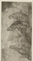 An illustration from Le Nozze Aldobrandine : i paesaggi con scene dell'Odissea e le altre pitture murali antiche conservate nella Biblioteca Vaticana e nei musei pontifici (1907)