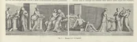 An illustration from Le Nozze Aldobrandine : i paesaggi con scene dell'Odissea e le altre pitture murali antiche conservate nella Biblioteca Vaticana e nei musei pontifici (1907)