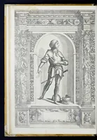 Picture 8 of 49 from Der aller durchleuchtigisten und grossmächtigen Kayser ... Königen und Ertzherzogen ... Fürsten wie auch Grafen, Herren vom Adel ... warhafftige Bildtnussen und kurtze Beschreibungen ihrer so wol in Fridts: als Kriegszzeiten verrichten fürnembsten Thaten und Handlungen : deren Waffen und Rüstungen ... fasst auss allen Landen der Welt ... unnd in der weytberühmbten Künstkammer ... in dem fürstlichen Schloss Ombrass, nit weyt von Inssprugg gelegen ... zu ewiger Gedächtnuss auffbehalten werden ... (1603), leaf 55