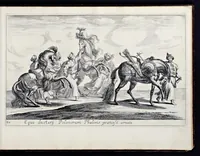 Picture 23 of 39 from Das grosse Carrosel und prächtige Ring-Rännen : nebst dem was sonsten fürtrefliches zu sehen war, alss ... Carl der eÿlffte, die Regierung seines vaterlichen Erb-Königreichs anno M.DC.LXXII. den XVIII.den Decembris ln seiner königlichen Residentz zu Stockholm antratt (1685), leaf 104