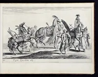 Picture 25 of 39 from Das grosse Carrosel und prächtige Ring-Rännen : nebst dem was sonsten fürtrefliches zu sehen war, alss ... Carl der eÿlffte, die Regierung seines vaterlichen Erb-Königreichs anno M.DC.LXXII. den XVIII.den Decembris ln seiner königlichen Residentz zu Stockholm antratt (1685), leaf 110