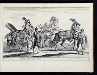 Picture 26 of 39 from Das grosse Carrosel und prächtige Ring-Rännen : nebst dem was sonsten fürtrefliches zu sehen war, alss ... Carl der eÿlffte, die Regierung seines vaterlichen Erb-Königreichs anno M.DC.LXXII. den XVIII.den Decembris ln seiner königlichen Residentz zu Stockholm antratt (1685), leaf 112