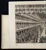 Picture 35 of 39 from Das grosse Carrosel und prächtige Ring-Rännen : nebst dem was sonsten fürtrefliches zu sehen war, alss ... Carl der eÿlffte, die Regierung seines vaterlichen Erb-Königreichs anno M.DC.LXXII. den XVIII.den Decembris ln seiner königlichen Residentz zu Stockholm antratt (1685), leaf 145