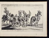 Picture 7 of 39 from Das grosse Carrosel und prächtige Ring-Rännen : nebst dem was sonsten fürtrefliches zu sehen war, alss ... Carl der eÿlffte, die Regierung seines vaterlichen Erb-Königreichs anno M.DC.LXXII. den XVIII.den Decembris ln seiner königlichen Residentz zu Stockholm antratt (1685), leaf 44