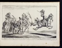 Picture 8 of 39 from Das grosse Carrosel und prächtige Ring-Rännen : nebst dem was sonsten fürtrefliches zu sehen war, alss ... Carl der eÿlffte, die Regierung seines vaterlichen Erb-Königreichs anno M.DC.LXXII. den XVIII.den Decembris ln seiner königlichen Residentz zu Stockholm antratt (1685), leaf 46