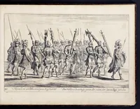 An illustration from Das grosse Carrosel und prächtige Ring-Rännen : nebst dem was sonsten fürtrefliches zu sehen war, alss ... Carl der eÿlffte, die Regierung seines vaterlichen Erb-Königreichs anno M.DC.LXXII. den XVIII.den Decembris ln seiner königlichen Residentz zu Stockholm antratt (1685)